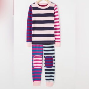 Hanna Andersson size 130 (8) long John striped pajamas